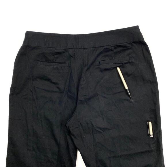 Ruby Rd Cropped Women's size 12 Dark Wash Black Chino Pants - Picture 2 of 3